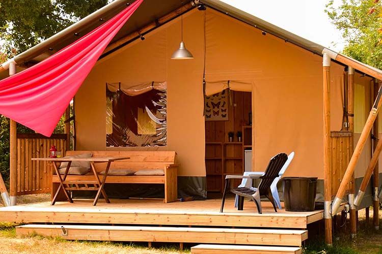 safaritent op kleine kindvriendelijke camping